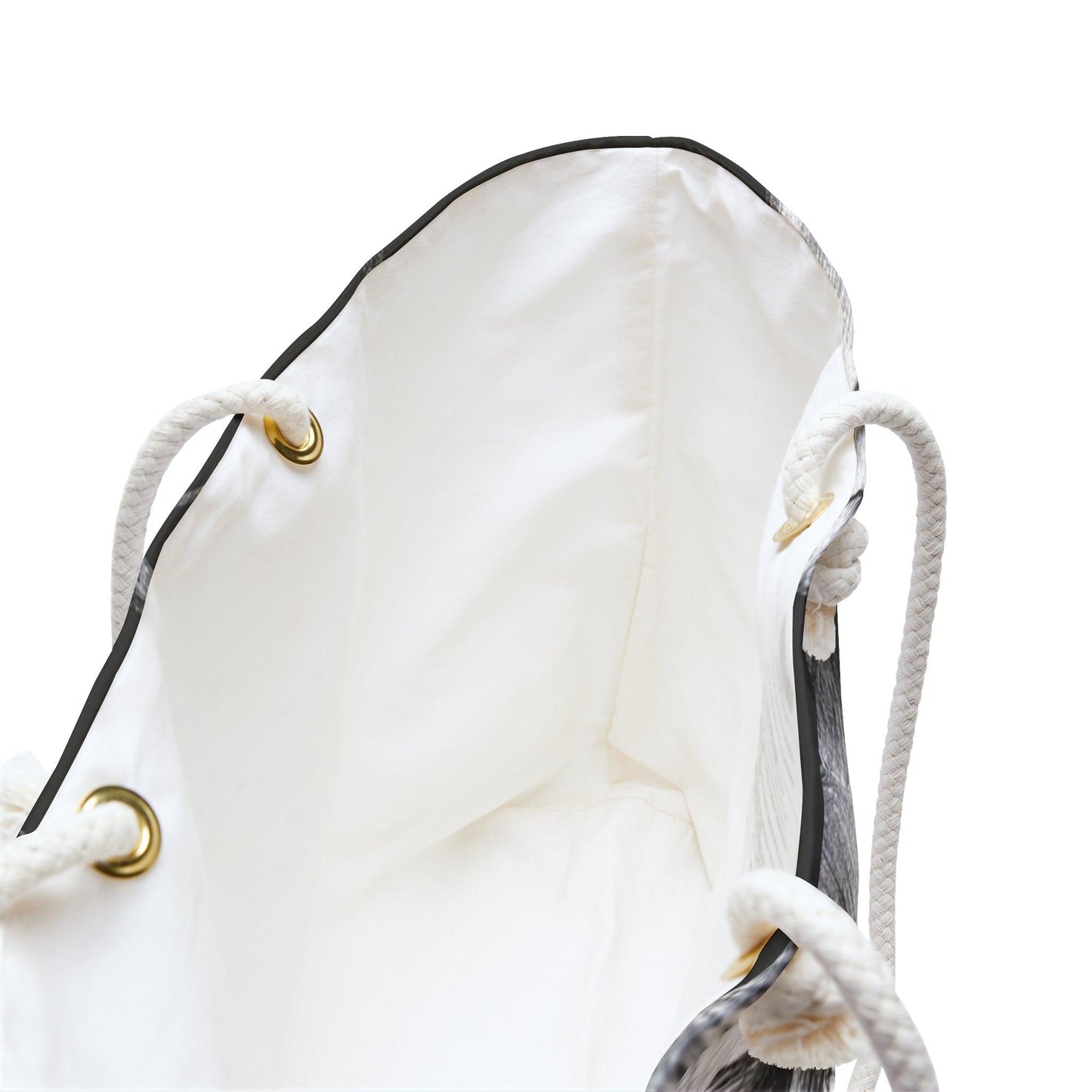 Monochrome Floral Oversized Weekend Tote - 1012Expressions