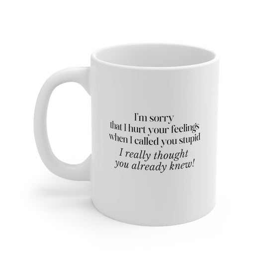 I'm Sorry That I hurt Your Feelings...Ceramic Mug 11oz - 1012Expressions