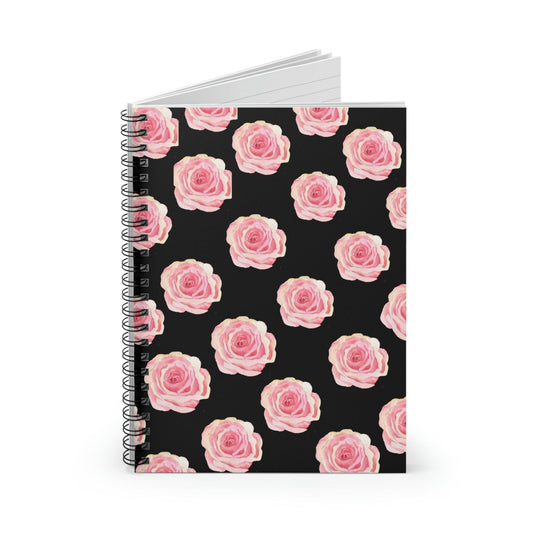 Pink Roses Spiral Notebook - Ruled Line | Paper Products