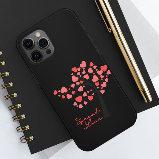"Spread Love Tree" (Black Background) Tough Phone Cases, Case-Mate - 1012Expressions