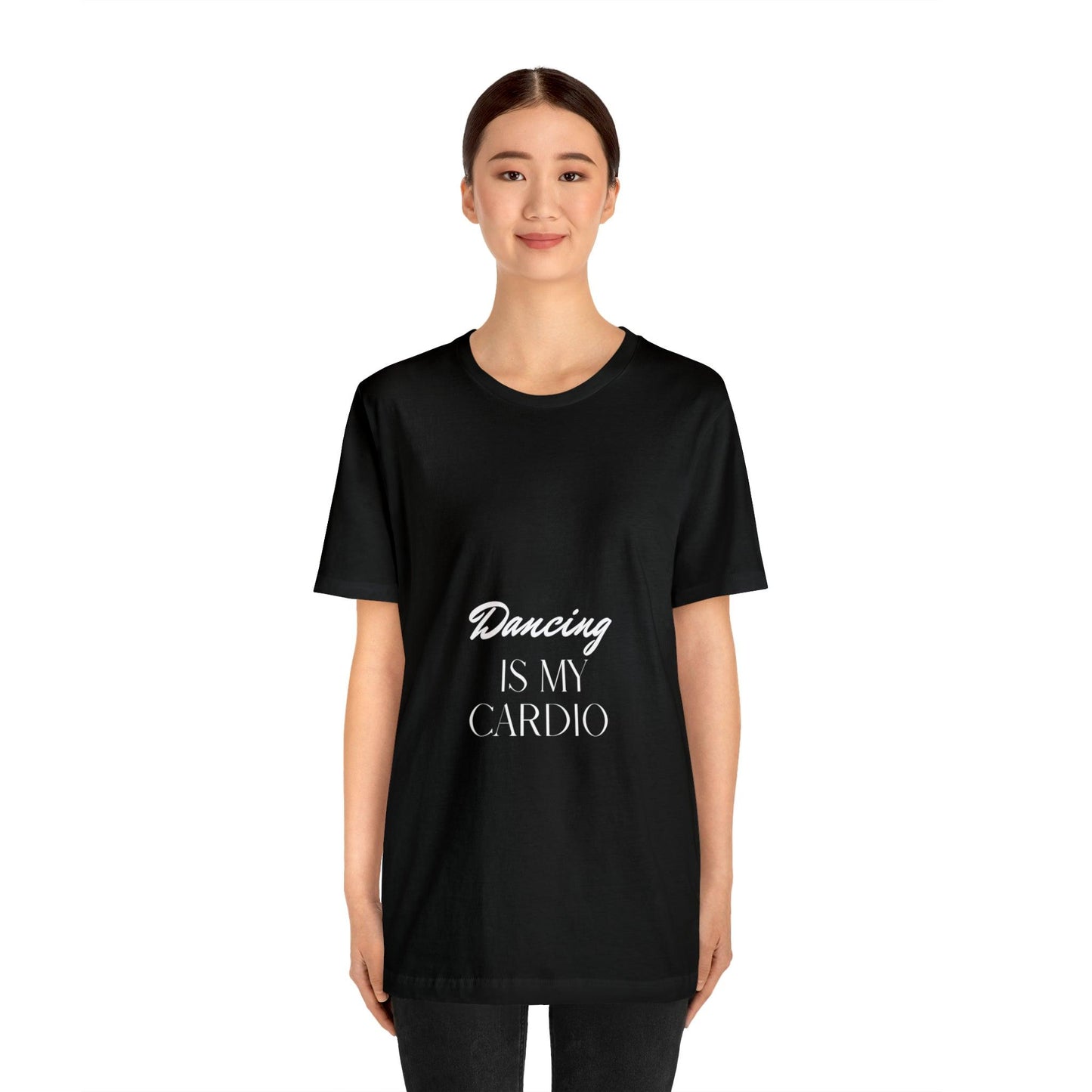 black t-shirt