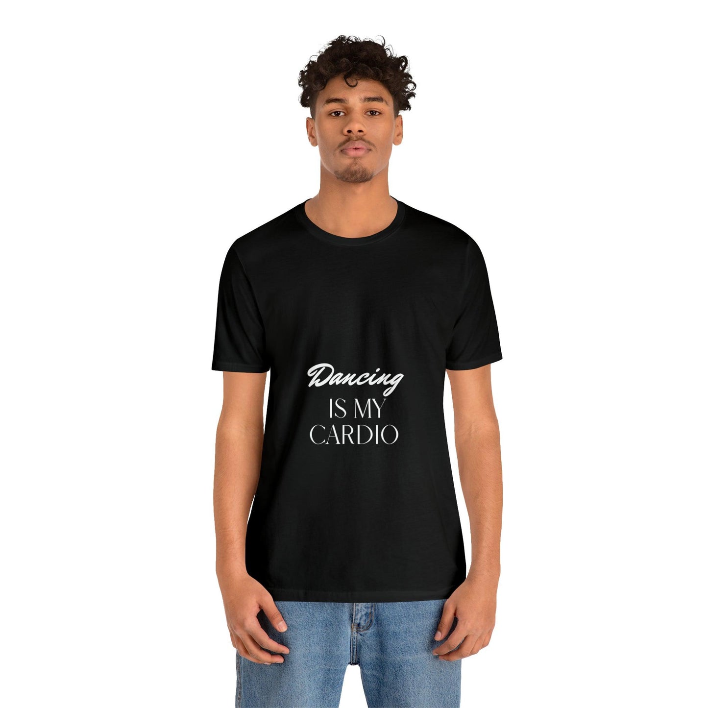 black t-shirt