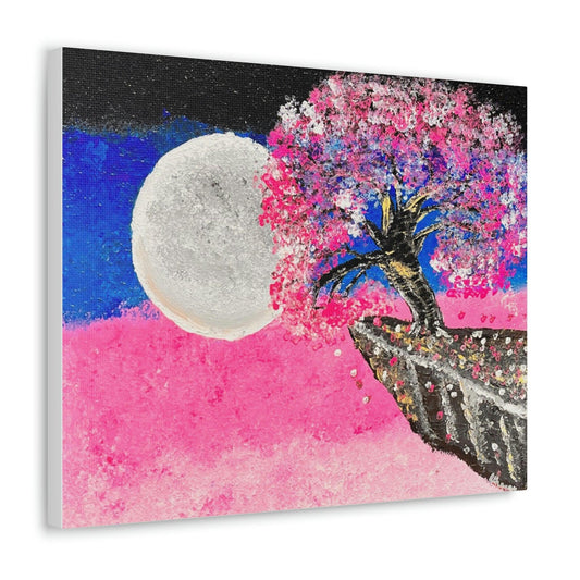 Talking to the Moon - Professional Art Print of Original Acrylic Painting by artist Athanay Edward - 1012Expressions