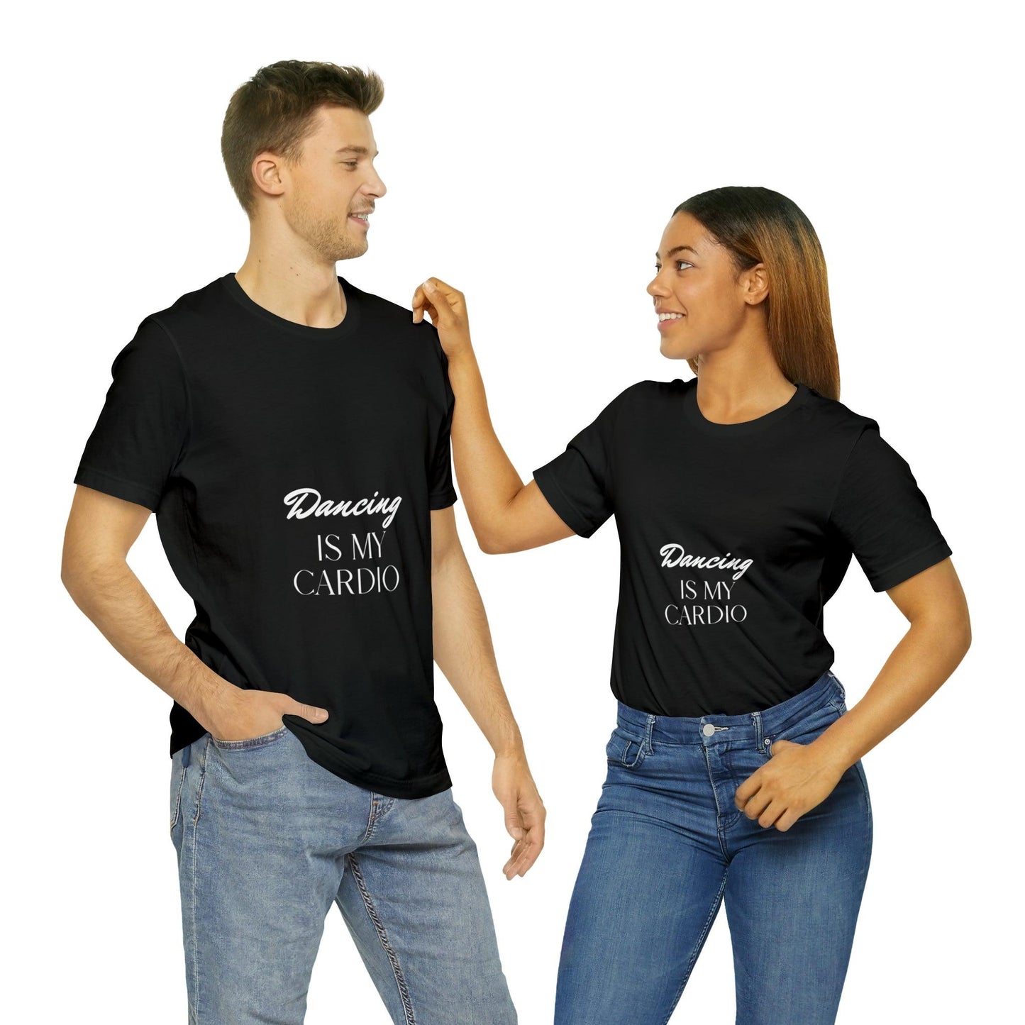 black t-shirt