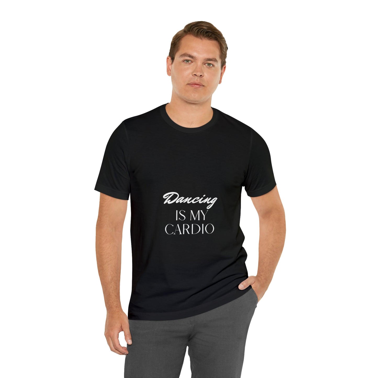 black t-shirt