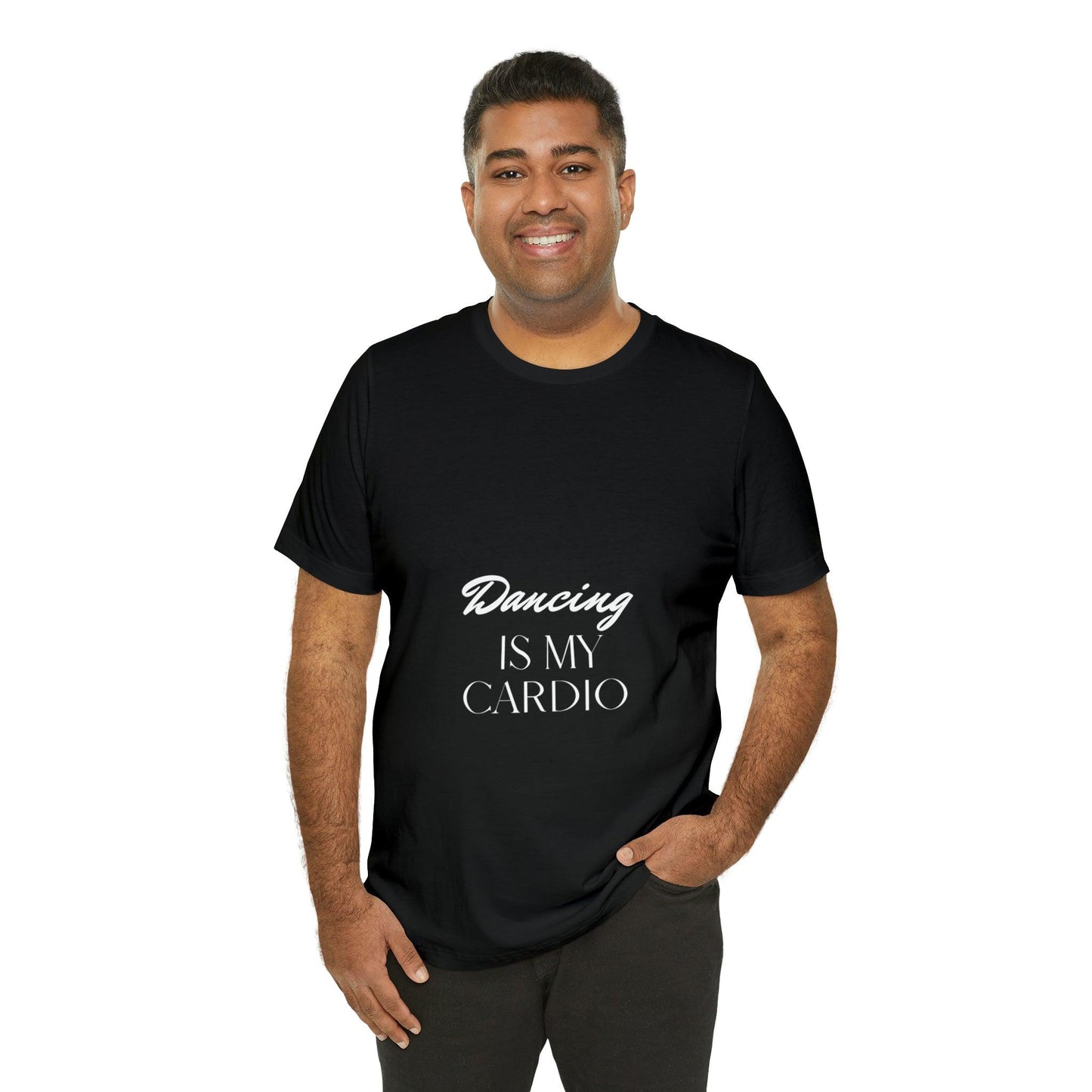black t-shirt