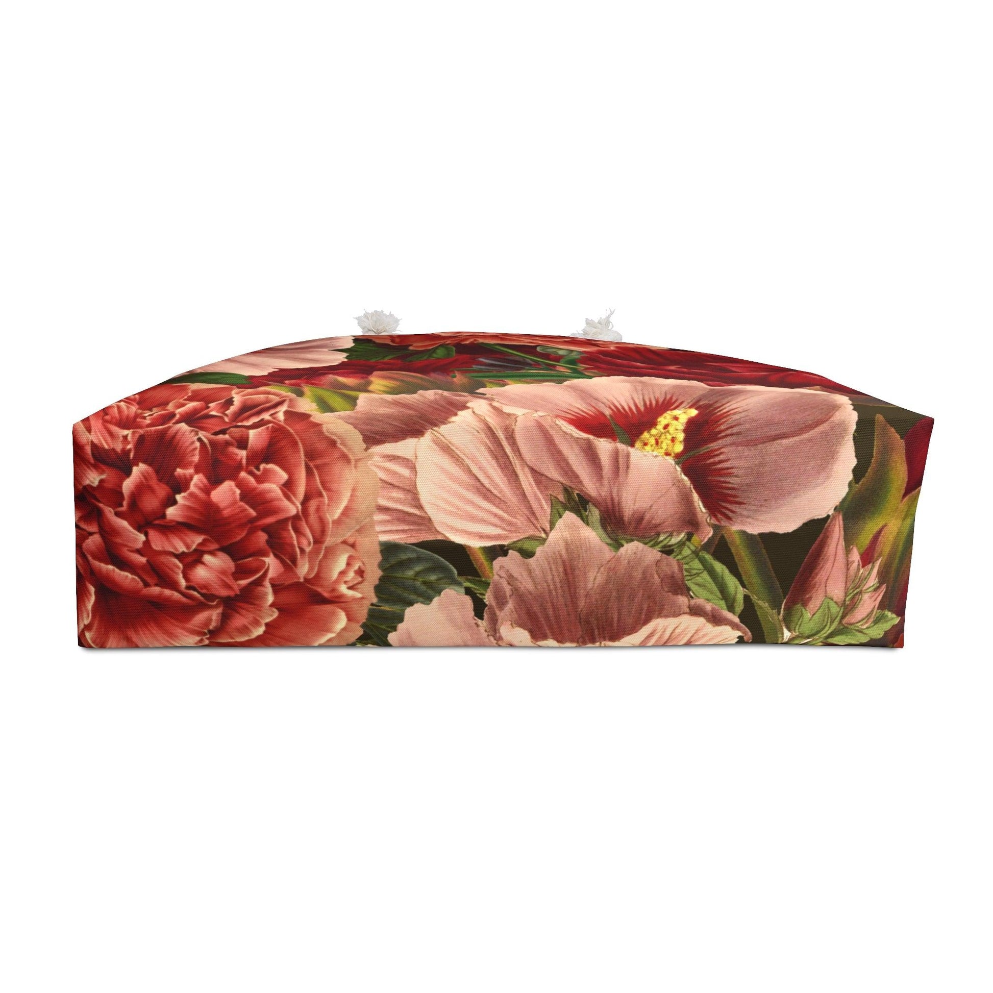 Red Floral Bouquet Oversized Weekend Tote Bag - 1012Expressions