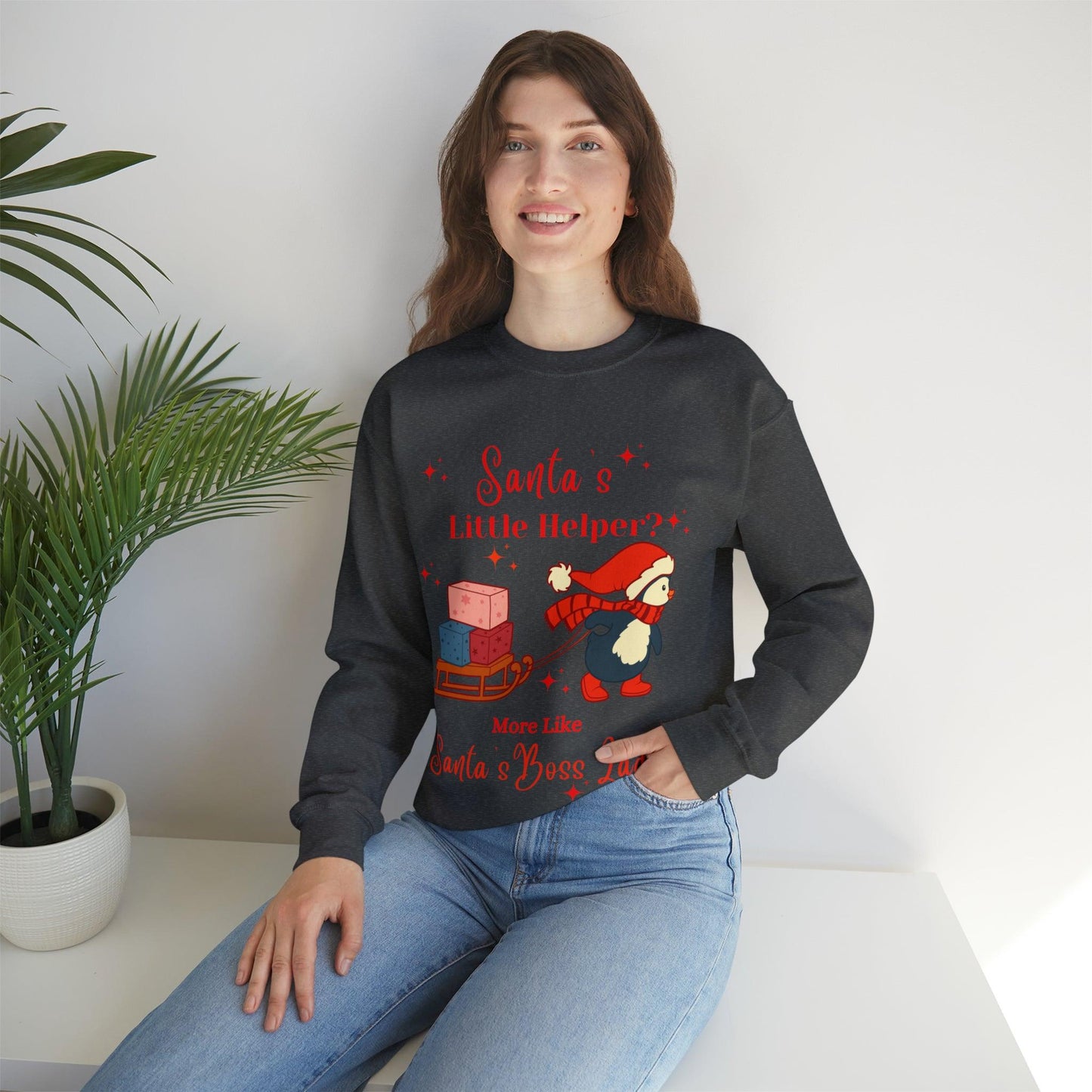 Santa's Little Helper - Unisex Heavy Blend™ Crewneck Sweatshirt