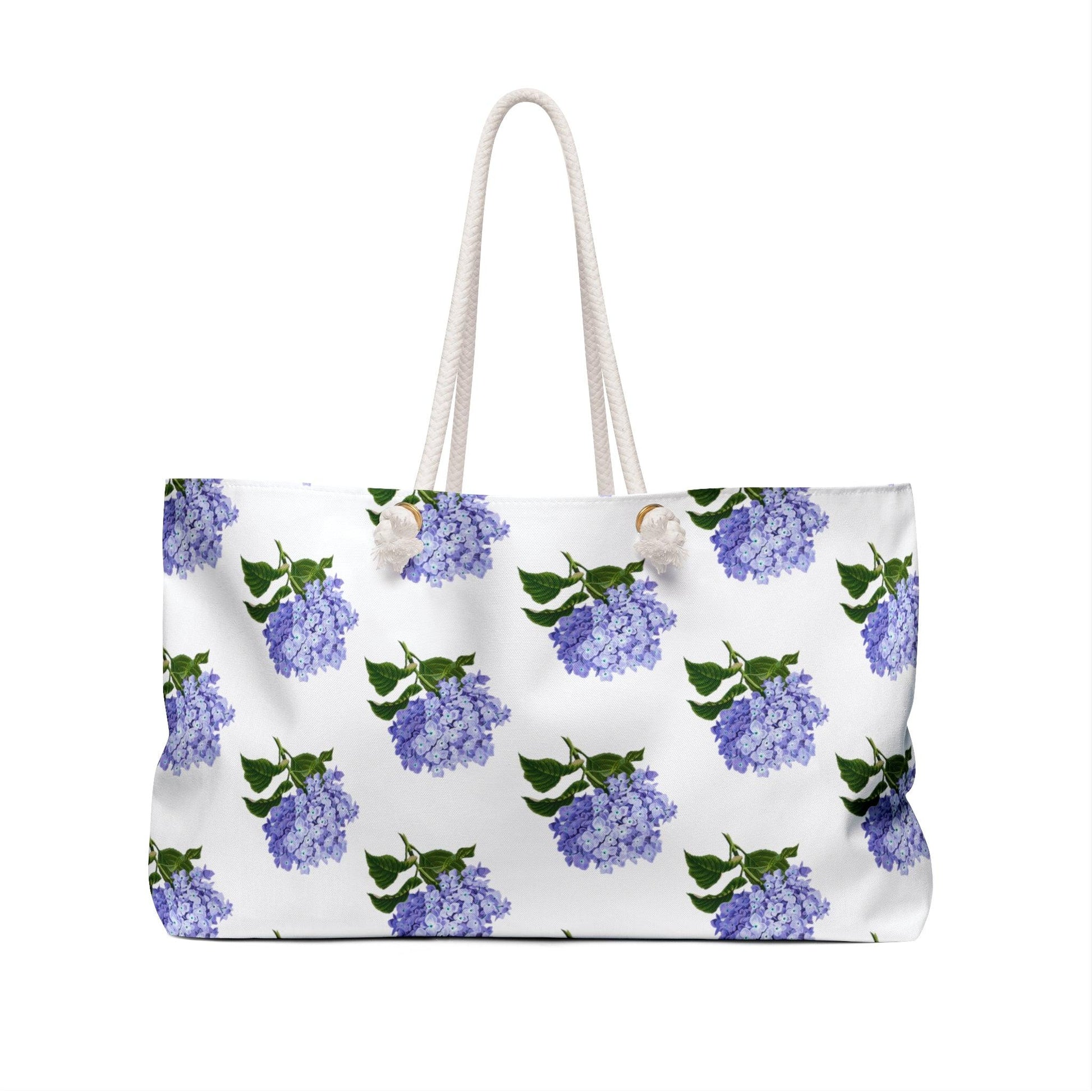 Purple Hydrangea Oversized Weekender Tote Bag - 1012Expressions