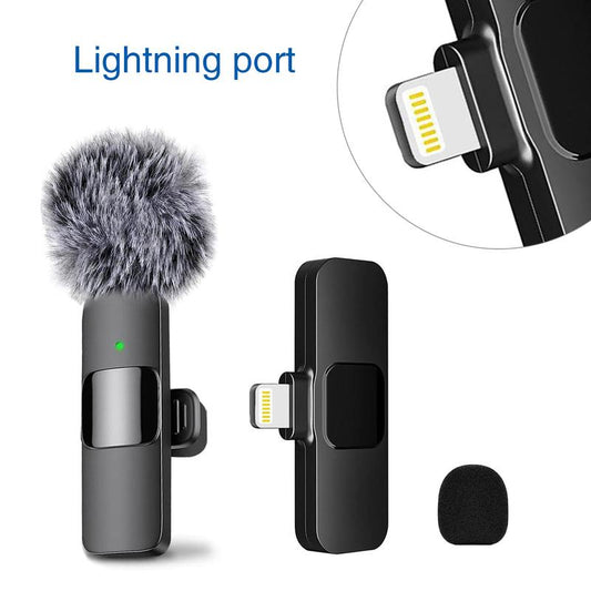 1 Count Wireless Microphone for Iphone,Ipad,Android, Mini Wireless Clip-On Microphones for Iphone Video Recording,Interview, Vlog Audio Smartphone