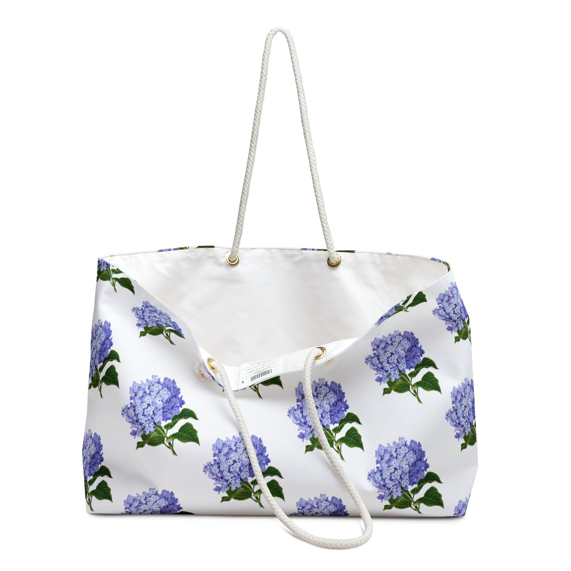 Purple Hydrangea Oversized Weekender Tote Bag - 1012Expressions