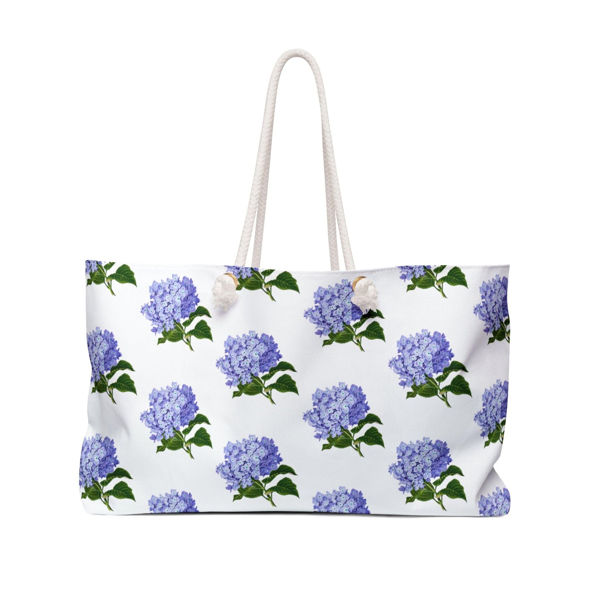 Purple Hydrangea Oversized Weekender Tote Bag - 1012Expressions