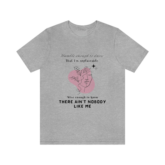 Boss Lady Tee - Humble Enough to Know, Sarcastic & Funny Cotton T-Shirt for Women