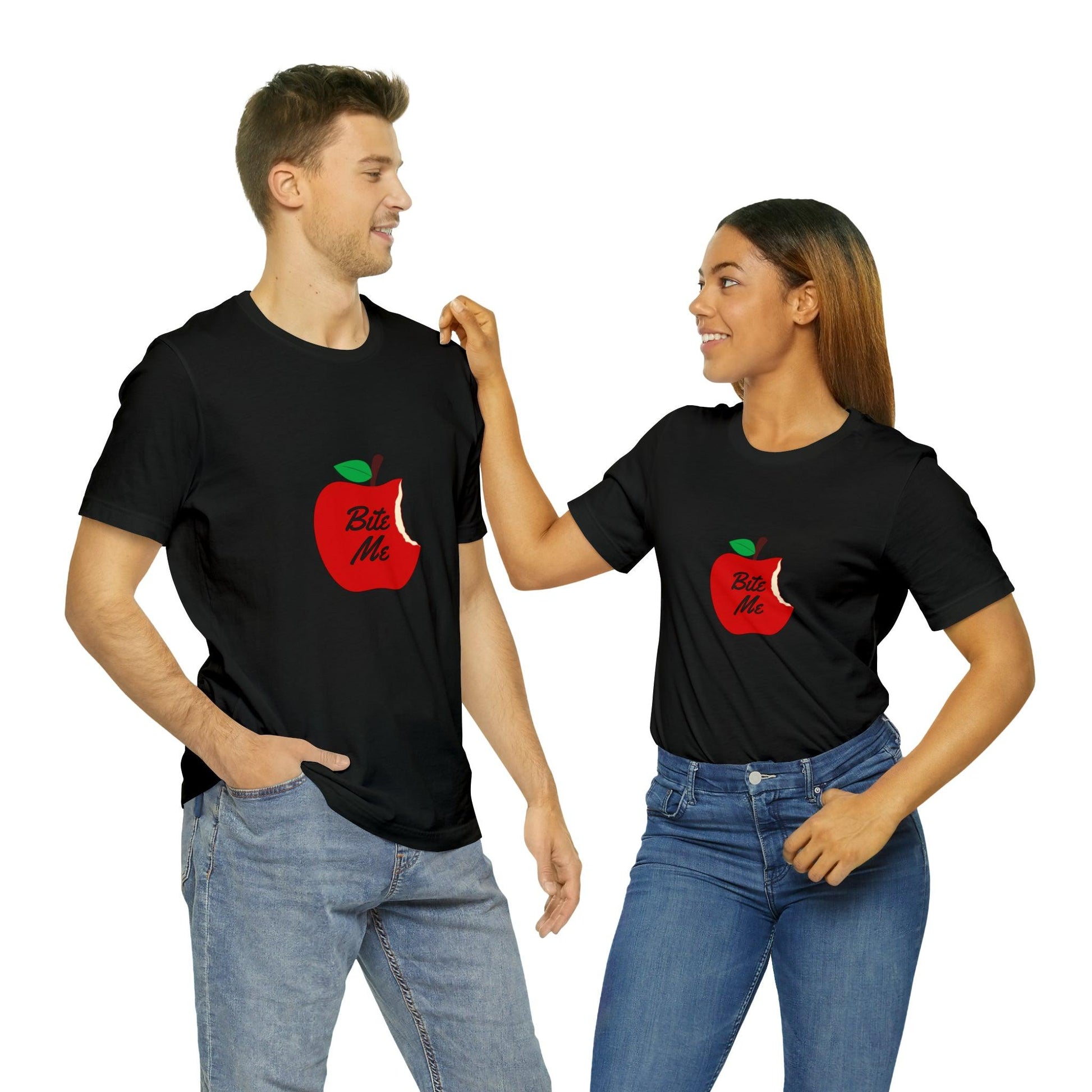 black t-shirt