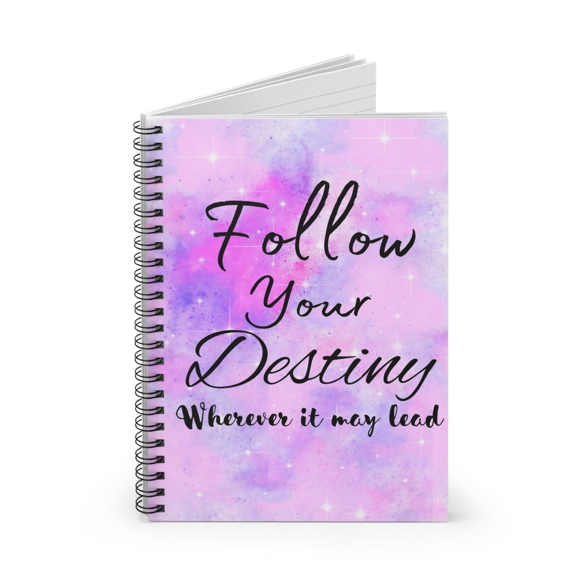 Spiral Notebook - Follow Your Destiny - Ruled Line
