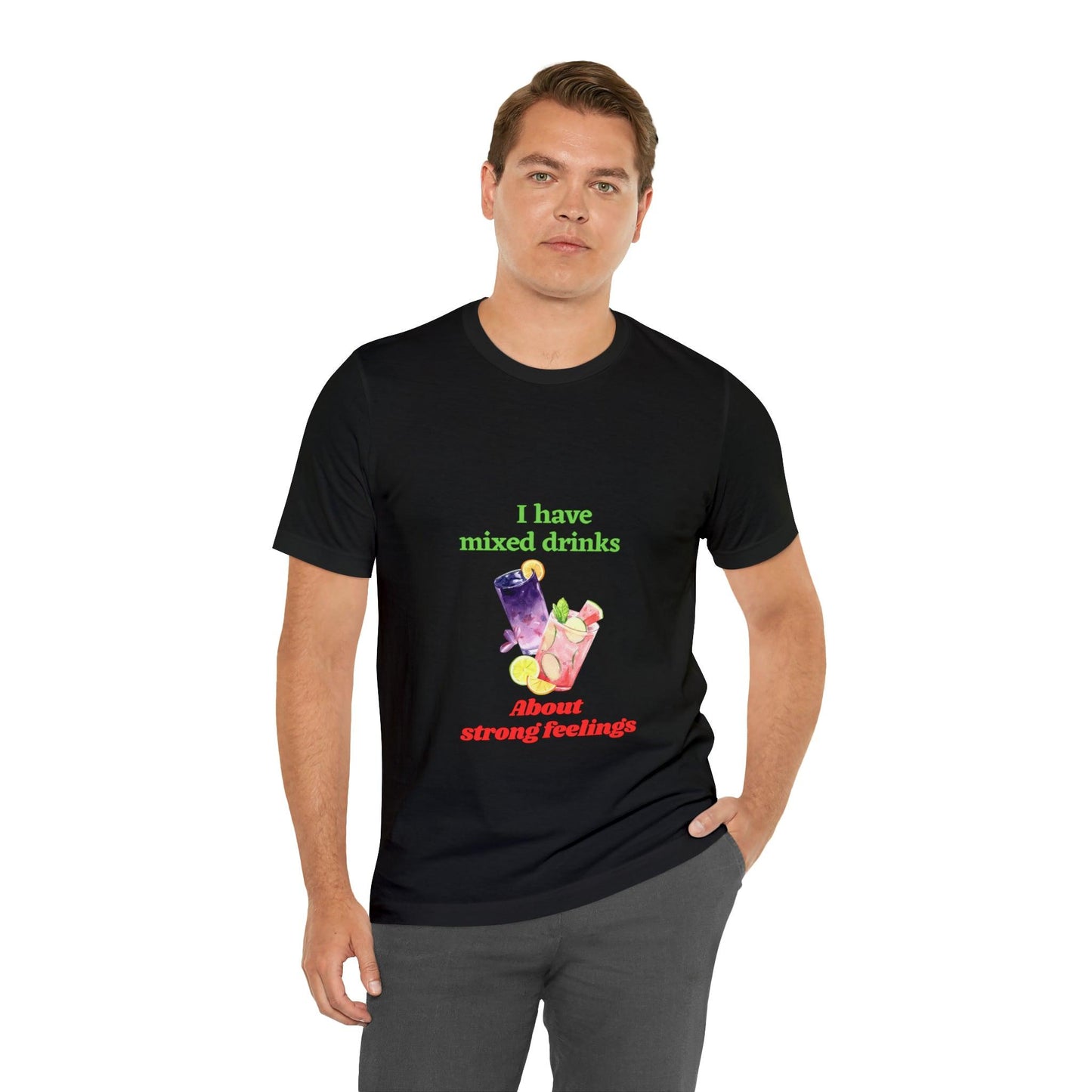 black t-shirt