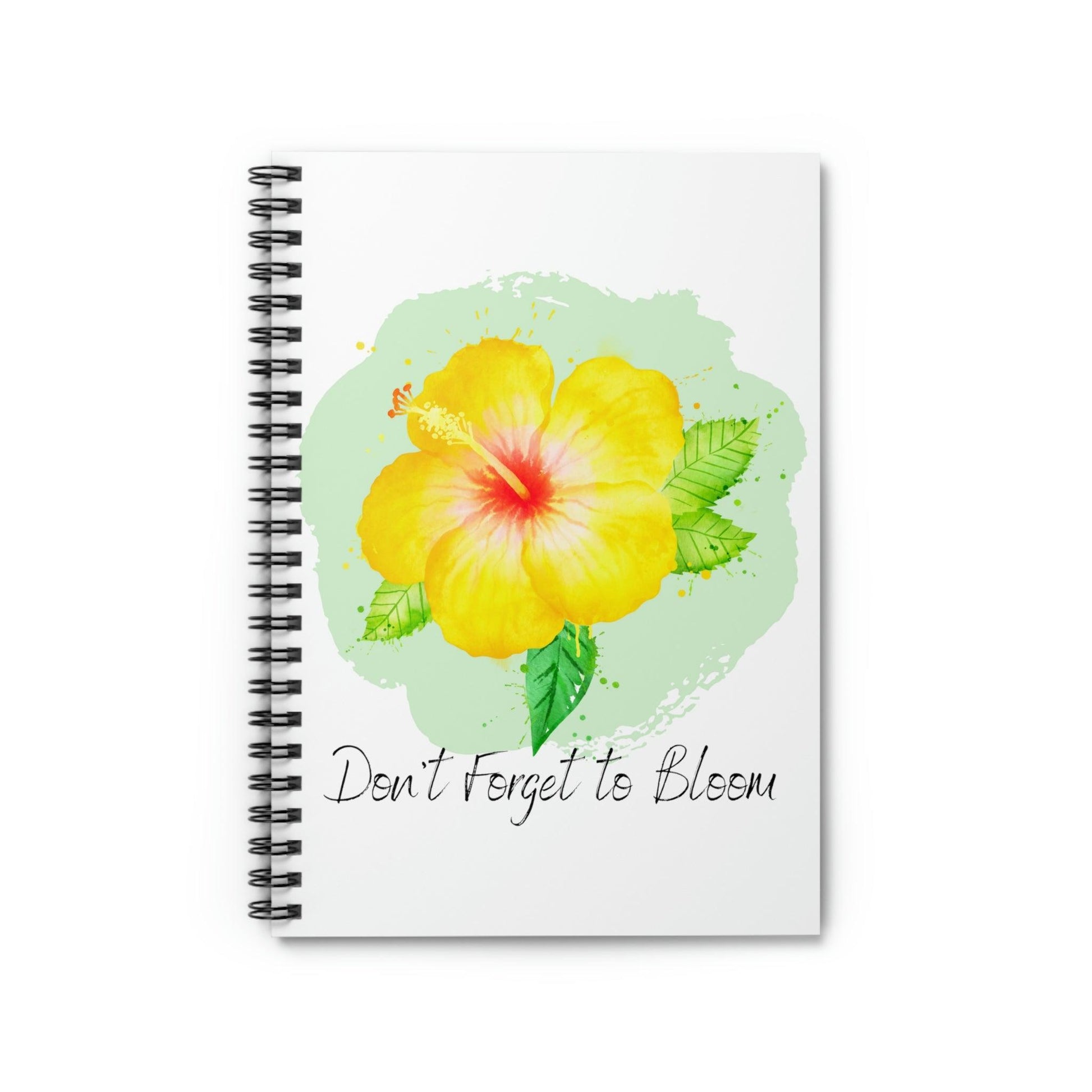 Don't Forget to Bloom Spiral Notebook - Ruled Line for Home & Living