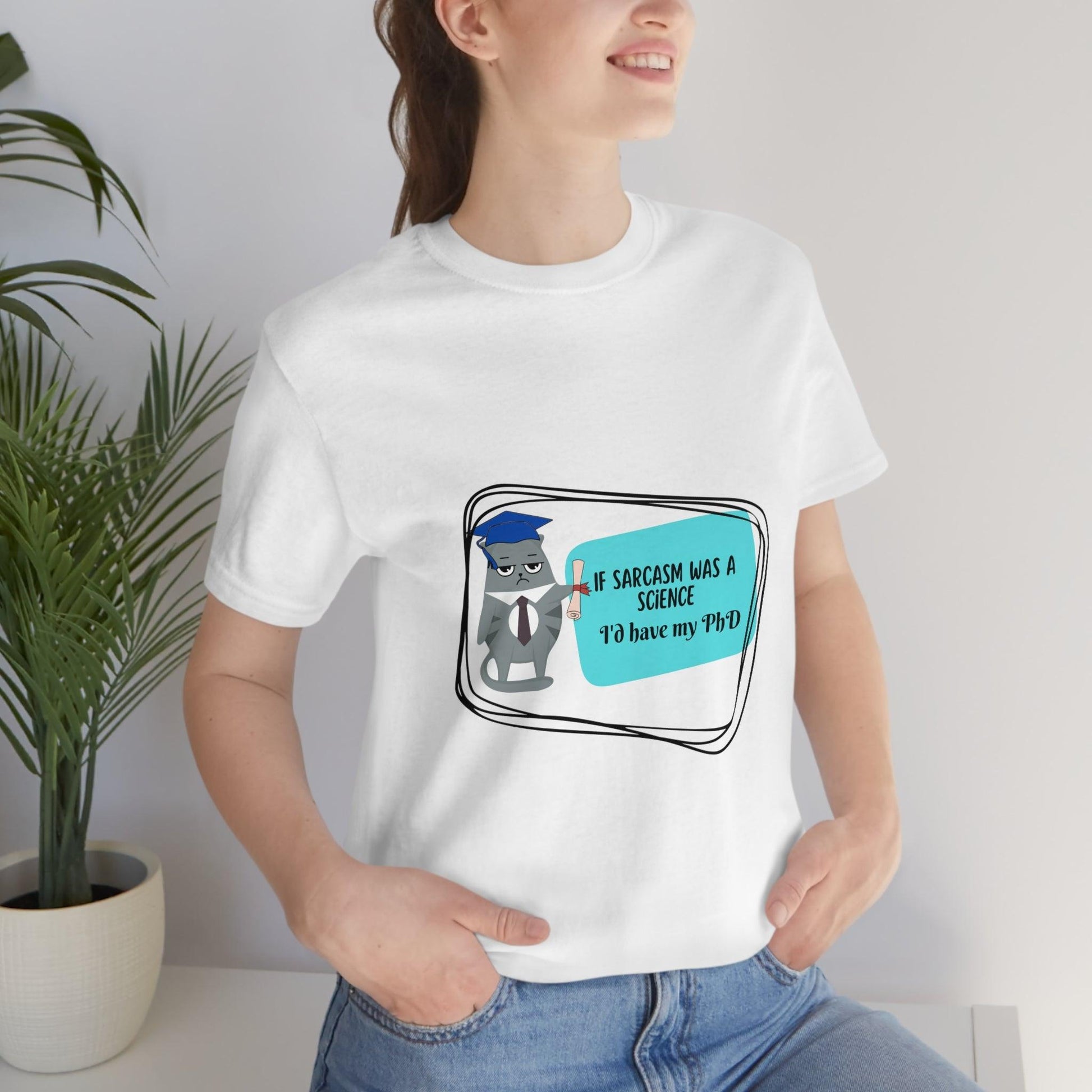 Science of Sarcasm Funny Graphic Tee - Unleash Your Witty Side with this Premium Graphic Tee