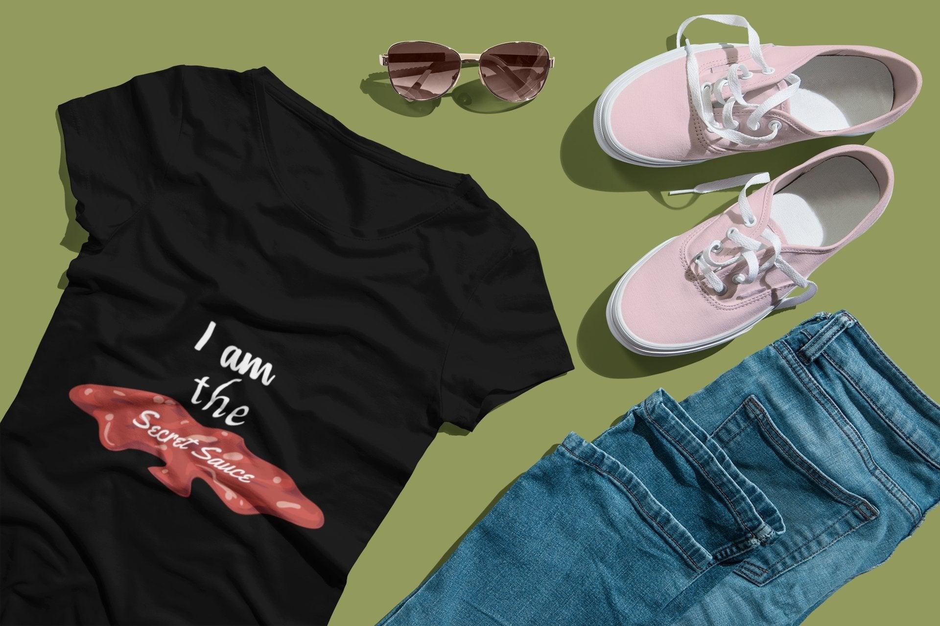 Get Cooking with Confidence in our Saucy Short Sleeve Tee - The Secret Sauce for Stylish Cooks