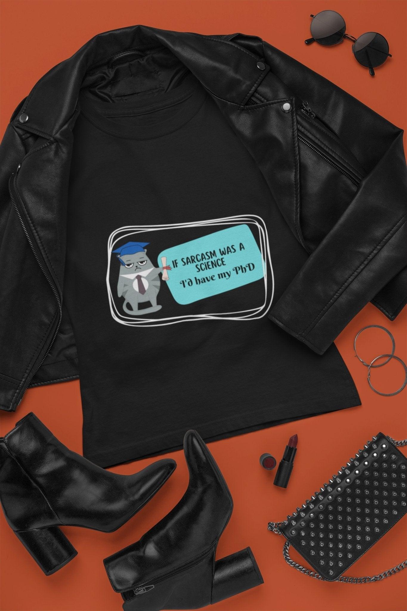 Funny Sarcastic Unisex T-Shirt with Unique Typography Design and Witty Black Tee