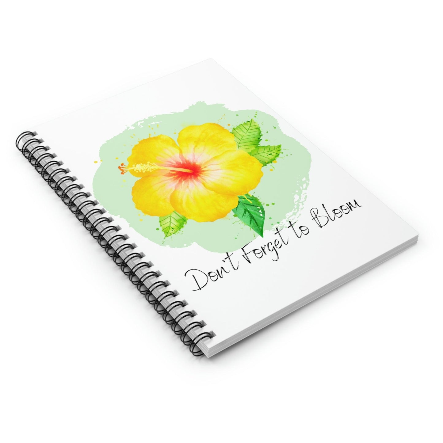 Don't Forget to Bloom Spiral Notebook - Ruled Line
