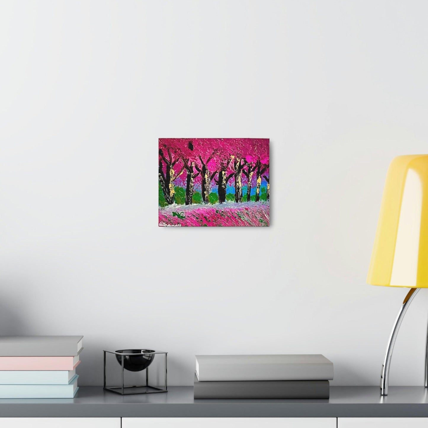 Pink Trees - Professional Art Print on Canvas by Athanay Edward