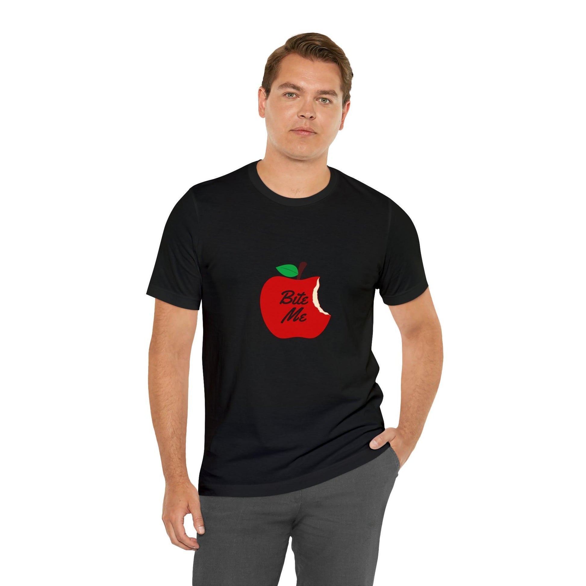 black t-shirt